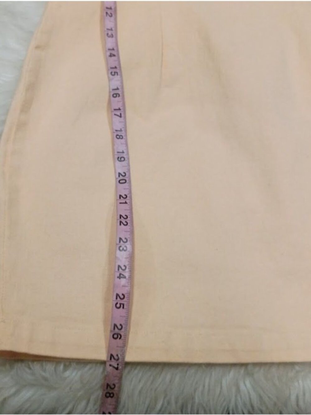 Avec Les Filles Size 12/14 Peach Square Neck Stretchy Mini Dress  Adjustable - Picture 11 of 13